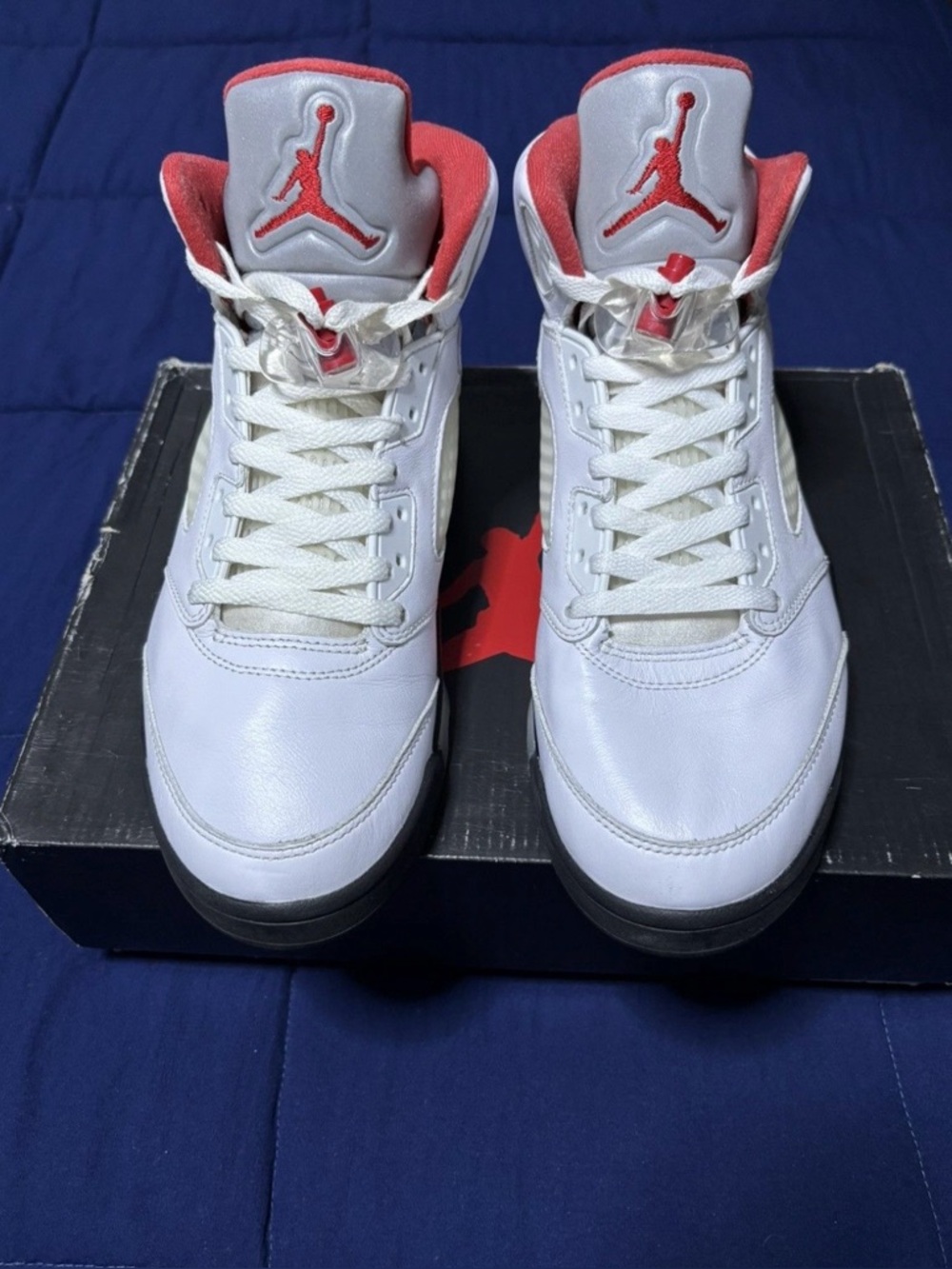 Jordan 5 Retro White Fire Red 2020 Size 9.5